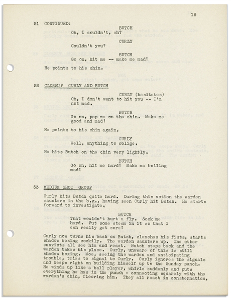 Moe Howard's Personally Owned Script for the 1946 Three Stooges Film ''Beer Barrel Polecats''